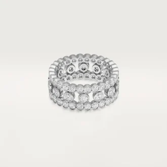 Anello Broderie De Cartier, a tripla fila, diamanti