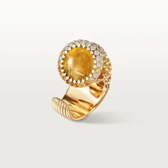 Anello Cartier Libre Polymorph, calcedonio, diamanti