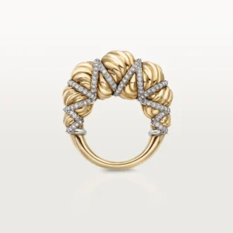 Anello Cartier Libre Tressage, diamanti