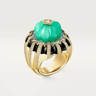 Anello Cartier Libre Tuttitutti, crisoprasio, diamanti