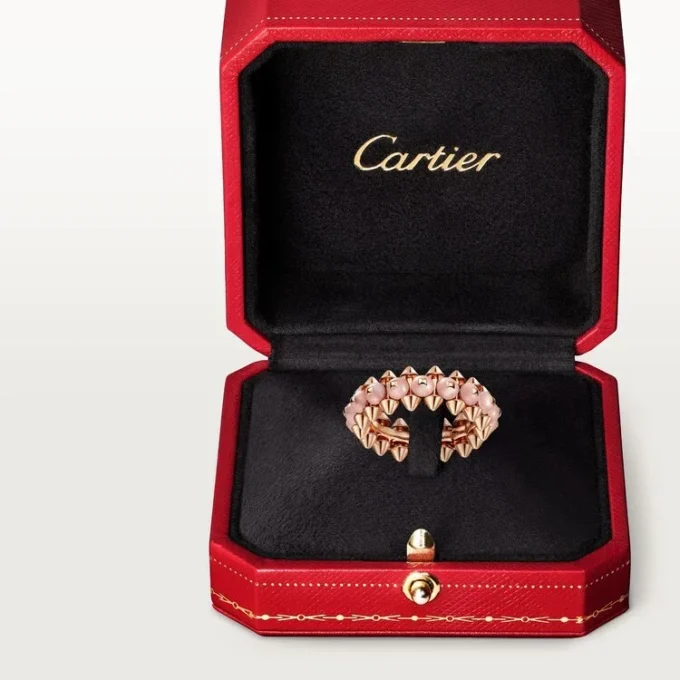 Anello Clash De Cartier, calcedonio rosa