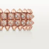 Anello Clash De Cartier, doppia fila, pavé