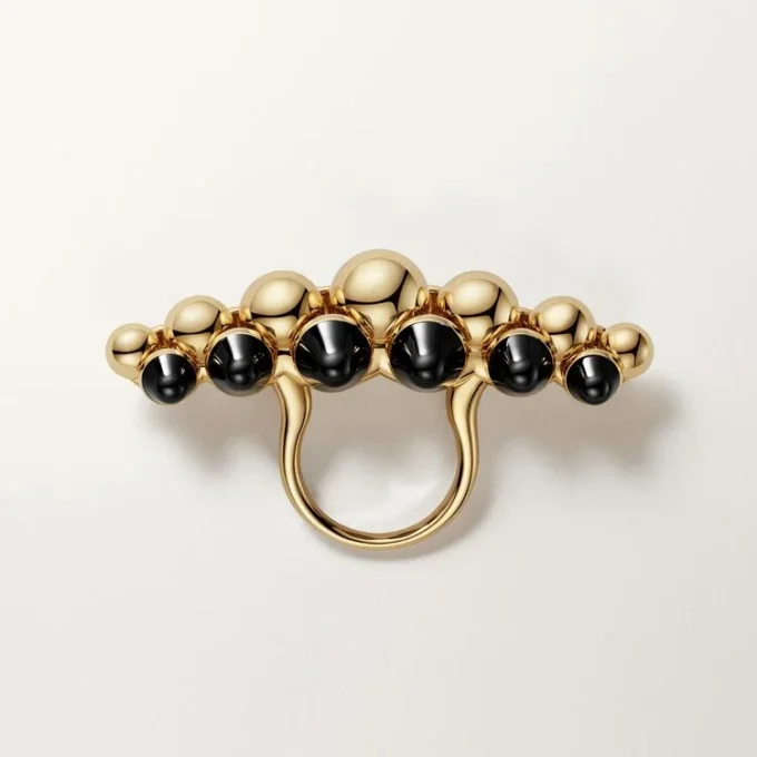 Anello Clash De Cartier, modello extra-large, onice