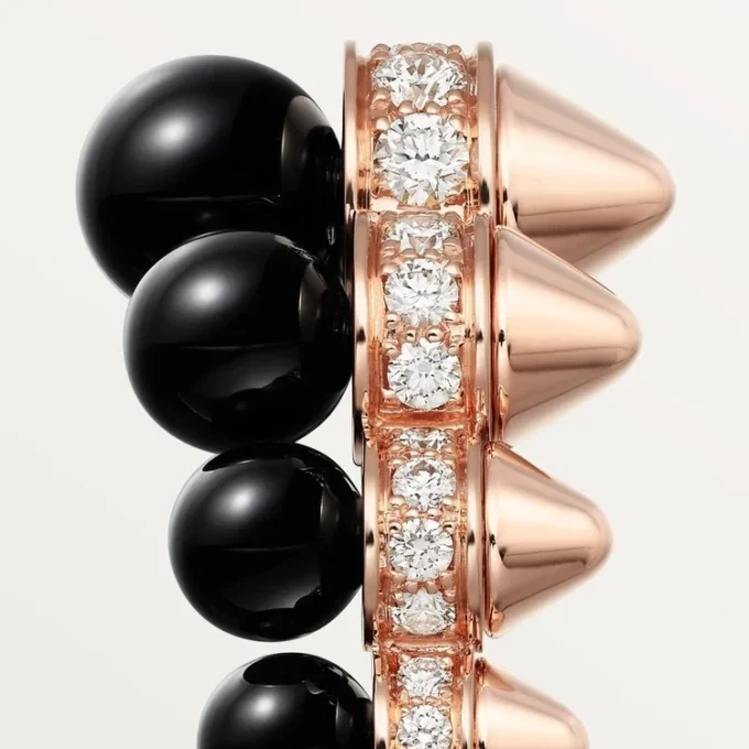Anello Clash De Cartier, onice, modello extra-large, diamanti