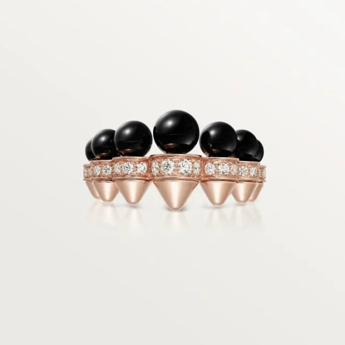 Anello Clash De Cartier, onice, modello extra-large, diamanti