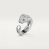 Anello con diamanti Panthere De Cartier, oro bianco | Cartier Us