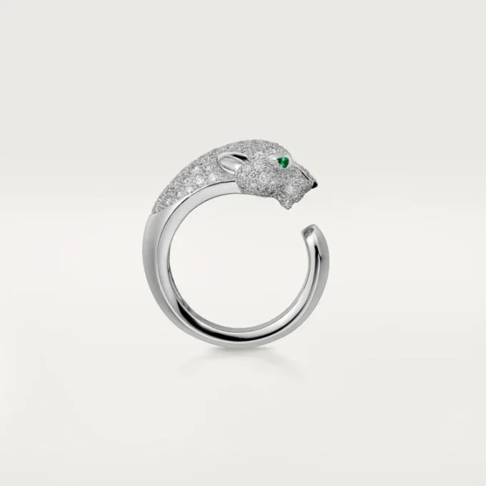 Anello con diamanti Panthere De Cartier, oro bianco | Cartier Us