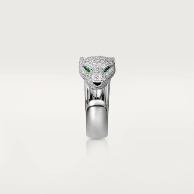 Anello con diamanti Panthere De Cartier, oro bianco | Cartier Us