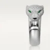 Anello con diamanti Panthere De Cartier, oro bianco | Cartier Us