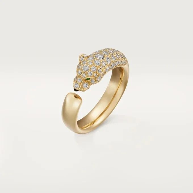 Anello con diamanti Panthere De Cartier, oro giallo | Cartier Us
