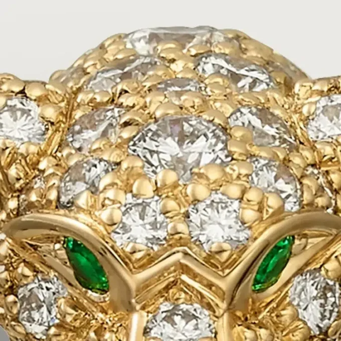 Anello con diamanti Panthere De Cartier, oro giallo | Cartier Us