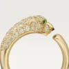 Anello con diamanti Panthere De Cartier, oro giallo | Cartier Us