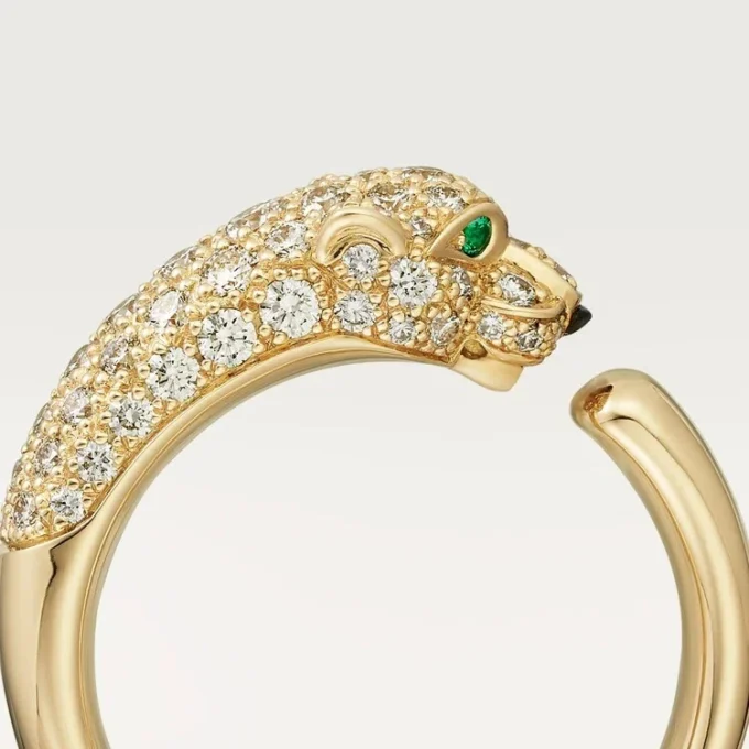 Anello con diamanti Panthere De Cartier, oro giallo | Cartier Us