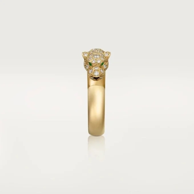 Anello con diamanti Panthere De Cartier, oro giallo | Cartier Us
