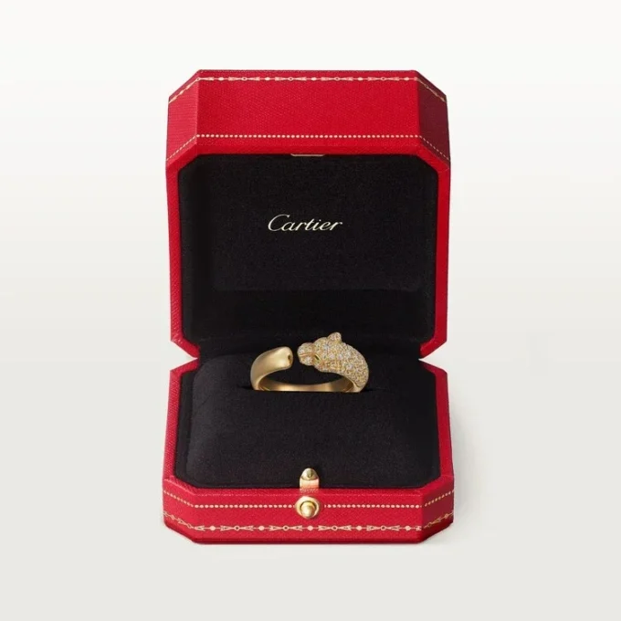 Anello con diamanti Panthere De Cartier, oro giallo | Cartier Us