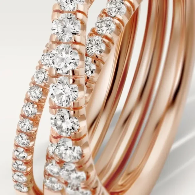 Anello Etincelle De Cartier – Oro rosa, Diamanti – Cartier