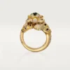 Anello Faune Et Flore De Cartier, diamanti gialli, arancioni e marroni, pavé