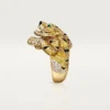 Anello Faune Et Flore De Cartier, diamanti gialli, arancioni e marroni, pavé