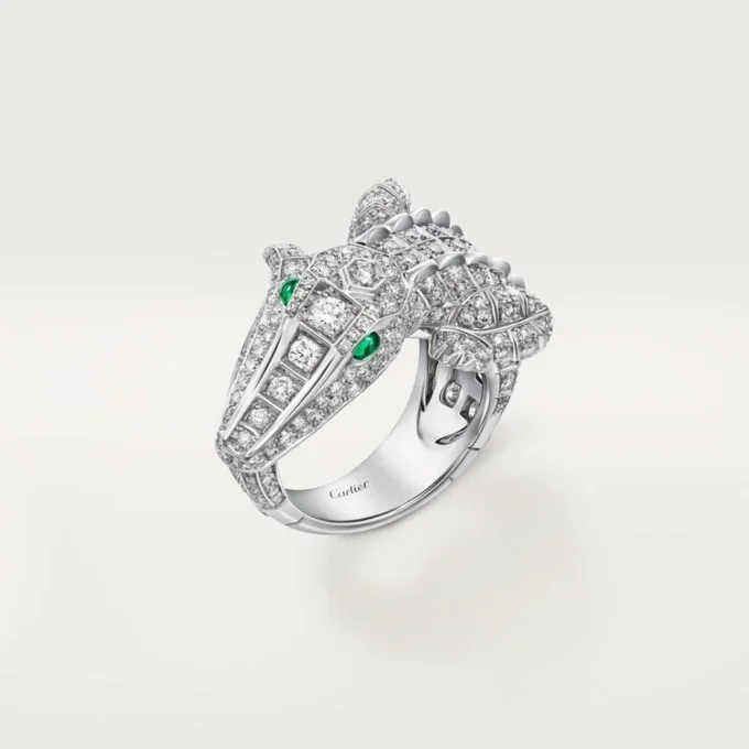 Anello Faune Et Flore De Cartier, pavé