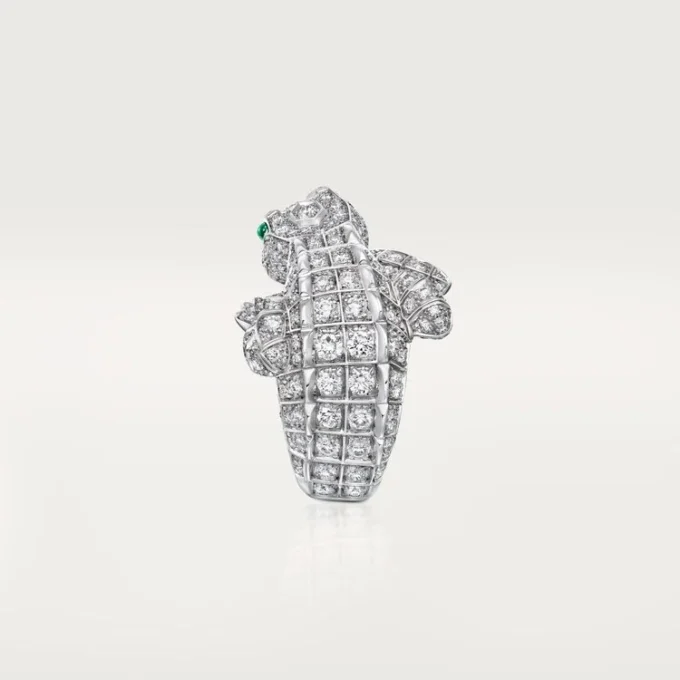 Anello Faune Et Flore De Cartier, pavé