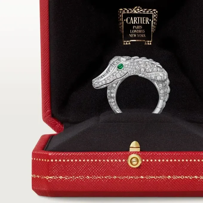 Anello Faune Et Flore De Cartier, pavé