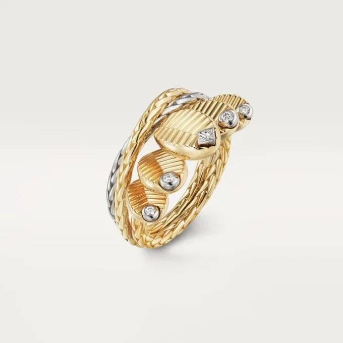 Anello Grain De Cafe, diamanti