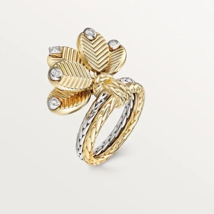 Anello Grain De Cafe, diamanti