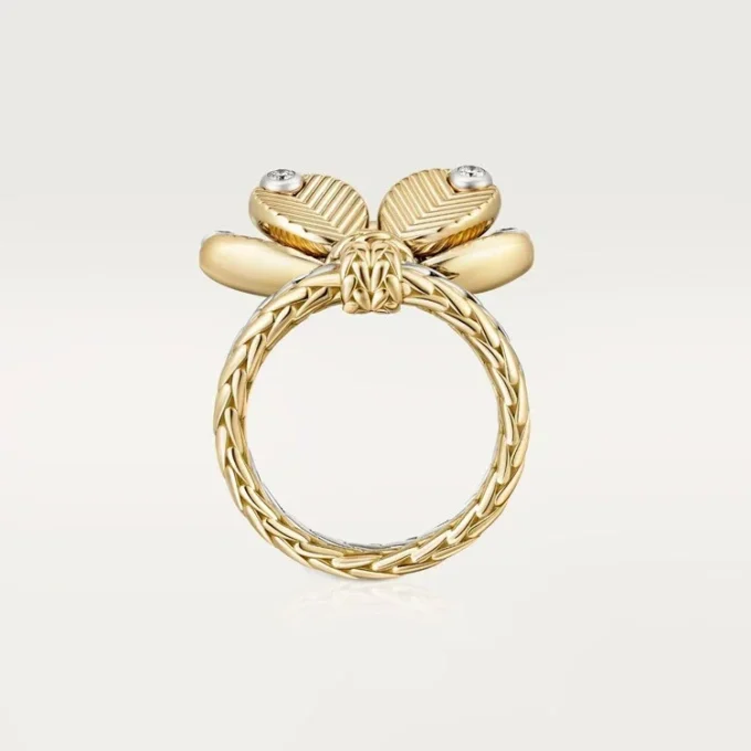 Anello Grain De Cafe, diamanti