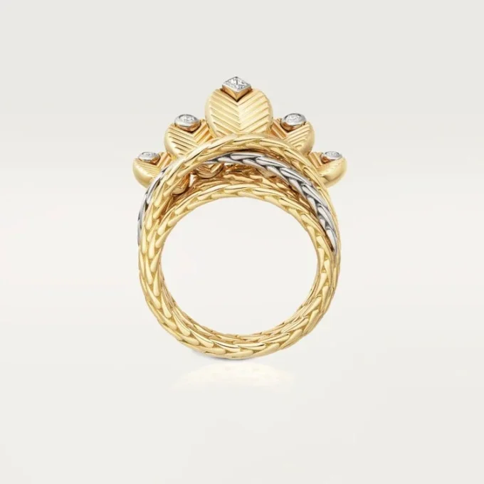 Anello Grain De Cafe, diamanti