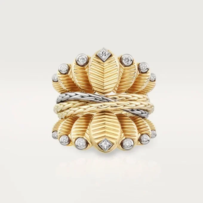 Anello Grain De Cafe, diamanti