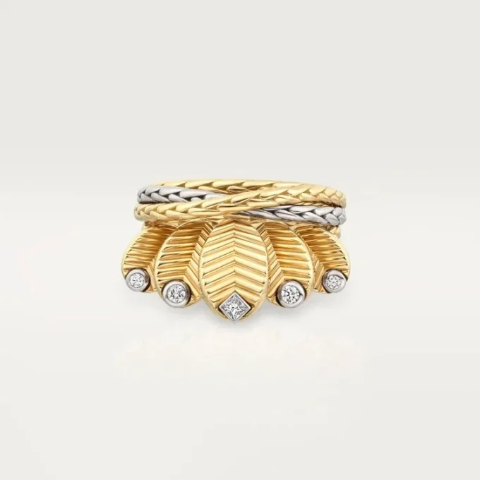 Anello Grain De Cafe, diamanti