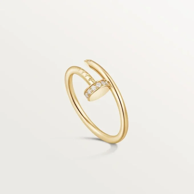 Anello Juste Un Clou, modello piccolo, diamanti