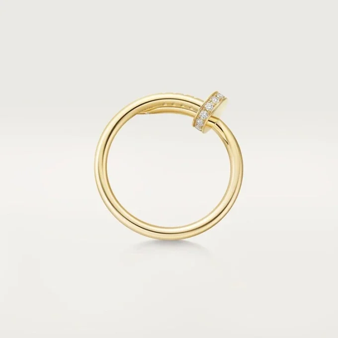 Anello Juste Un Clou, modello piccolo, diamanti