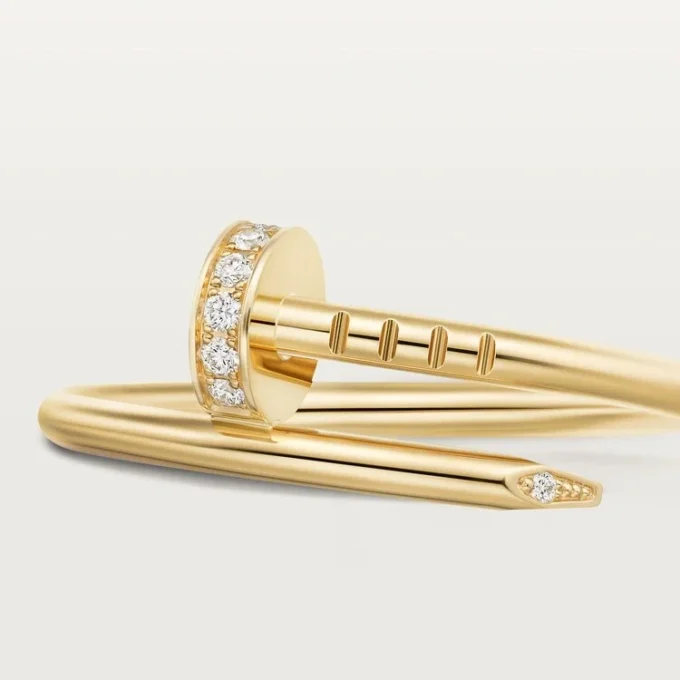 Anello Juste Un Clou, modello piccolo, diamanti