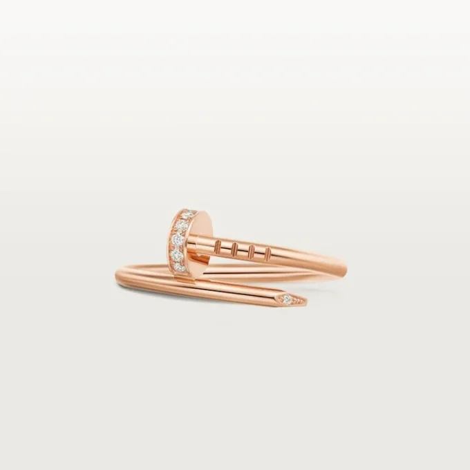 Anello Juste Un Clou, modello piccolo, diamanti