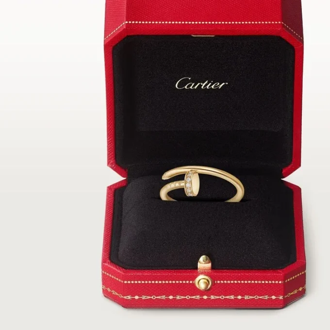 Anello Juste Un Clou, modello piccolo, diamanti