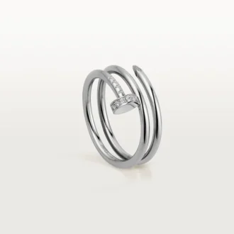 Anello Juste Un Clou – Oro bianco, diamanti – Cartier