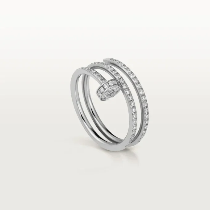 Anello Juste Un Clou – Oro bianco, diamanti – Cartier