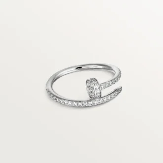 Anello Juste Un Clou – Oro bianco, diamanti – Cartier