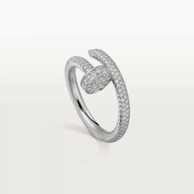 Anello Juste Un Clou – Oro bianco, diamanti – Cartier