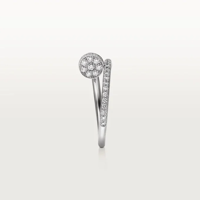 Anello Juste Un Clou – Oro bianco, diamanti – Cartier