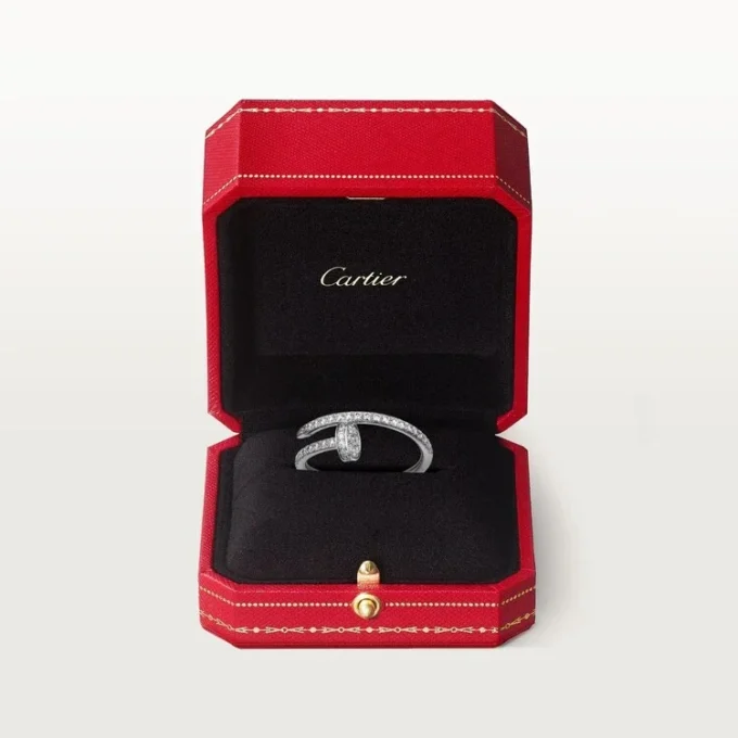 Anello Juste Un Clou – Oro bianco, diamanti – Cartier
