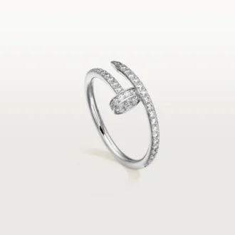 Anello Juste Un Clou – Oro bianco, diamanti – Cartier