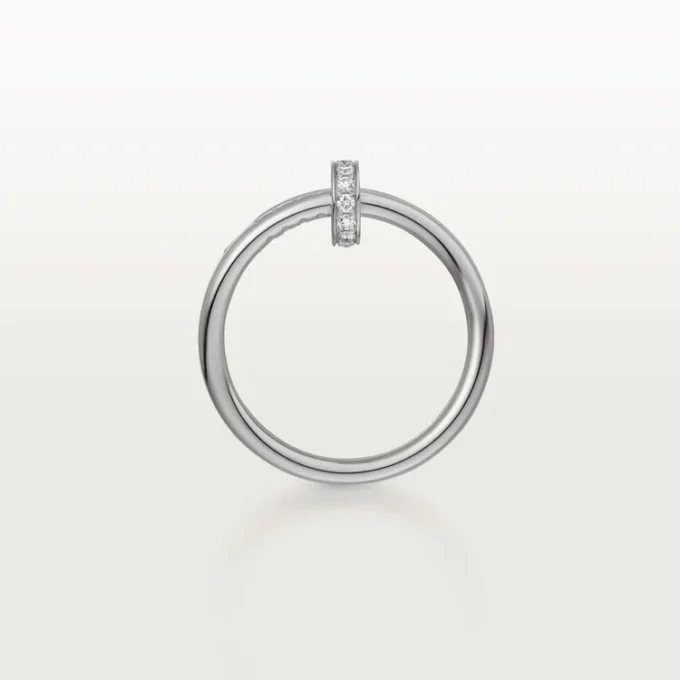 Anello Juste Un Clou – Oro bianco, diamanti – Cartier