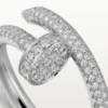 Anello Juste Un Clou – Oro bianco, diamanti – Cartier