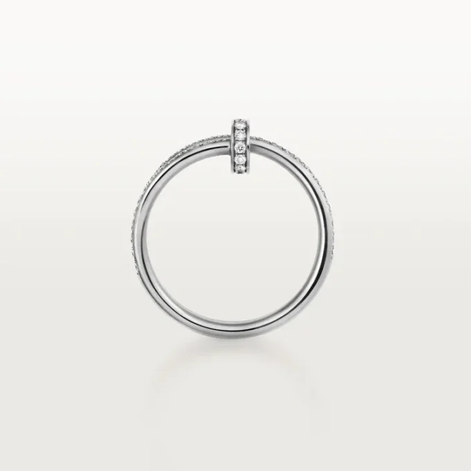 Anello Juste Un Clou – Oro bianco, diamanti – Cartier