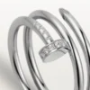 Anello Juste Un Clou – Oro bianco, diamanti – Cartier
