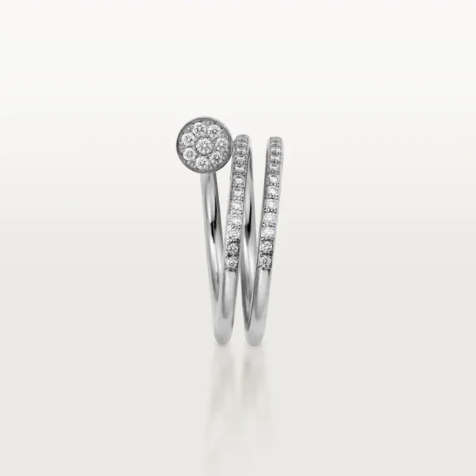 Anello Juste Un Clou – Oro bianco, diamanti – Cartier