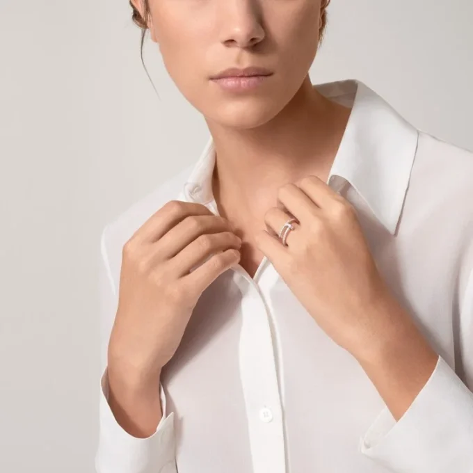 Anello Juste Un Clou – Oro bianco, diamanti – Cartier