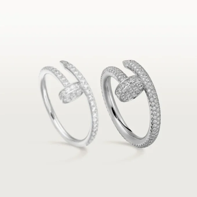 Anello Juste Un Clou – Oro bianco, diamanti – Cartier